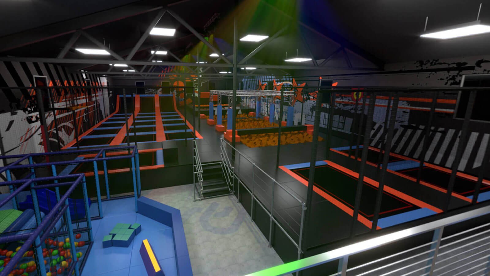 indoor trampoline park